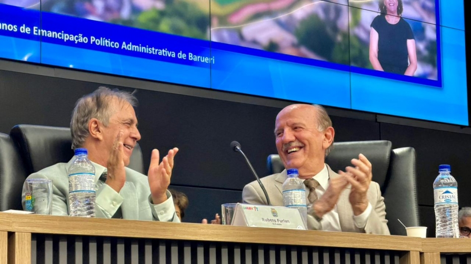 Beto Piteri e Rubens Furlan celebram o aniversário de 77 anos de Barueri